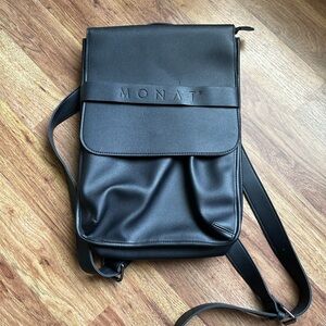 Black Minimalist Backpacks with Modern Design by Monat